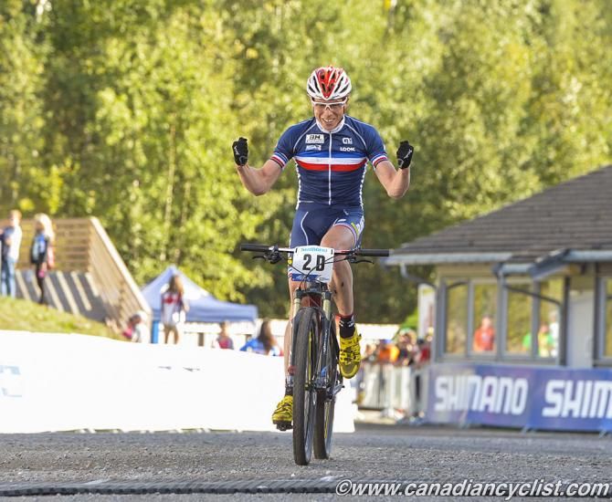 Maxime Marotte finishes off winning the team relay for France