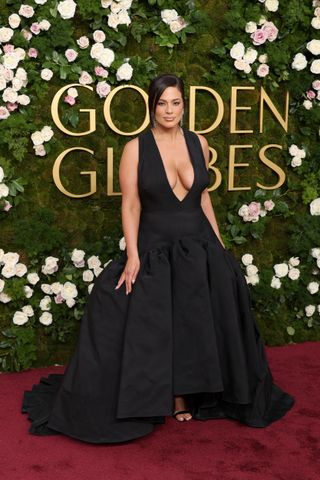 Ashley Graham attends the 82nd Annual Golden Globe Awards at The Beverly Hilton on January 05, 2025 in Beverly Hills, California. (Photo by Matt Winkelmeyer/WireImage)