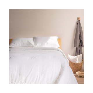 French linen white bedding set and comforter