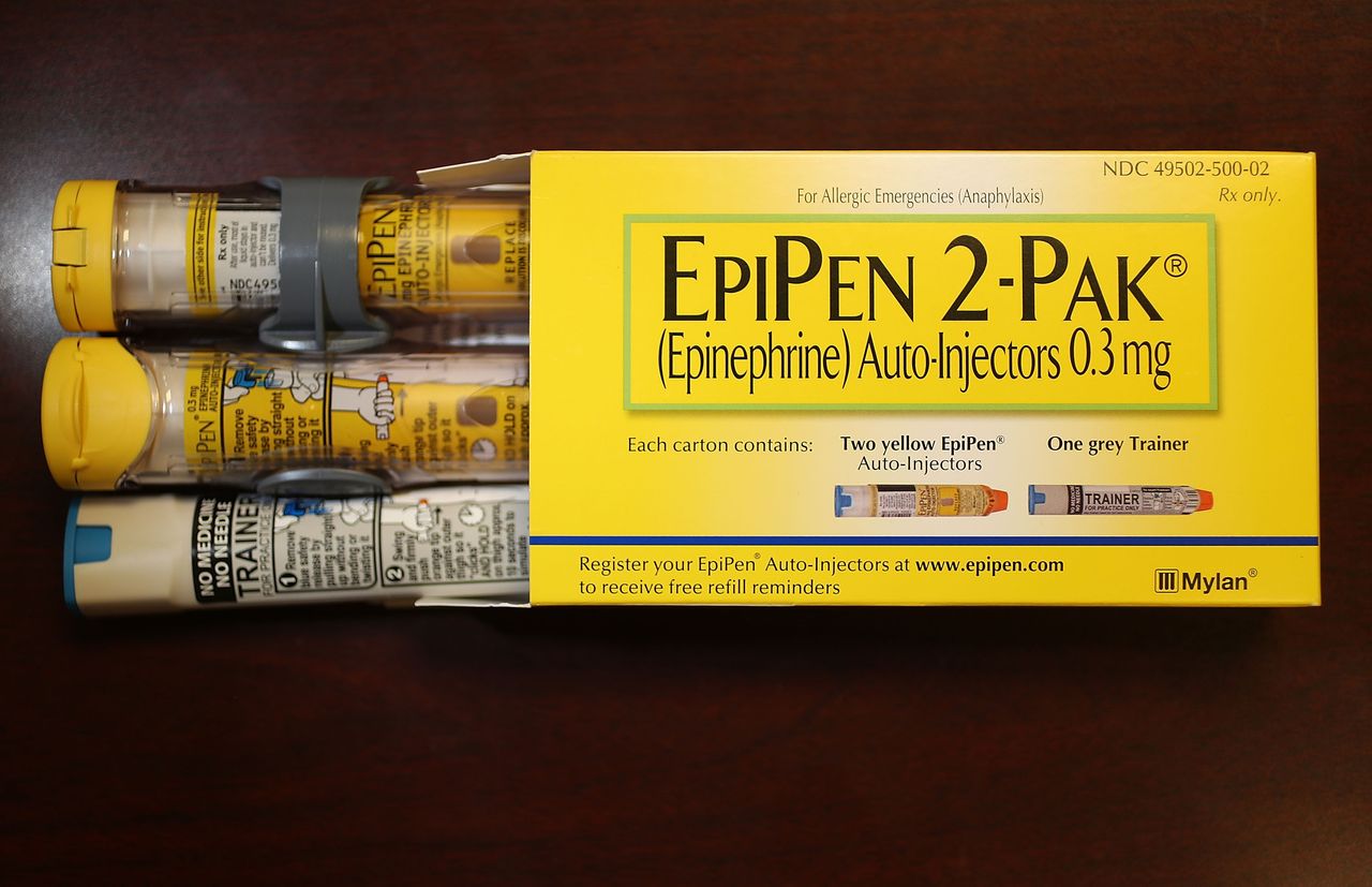 An EpiPen two-pack