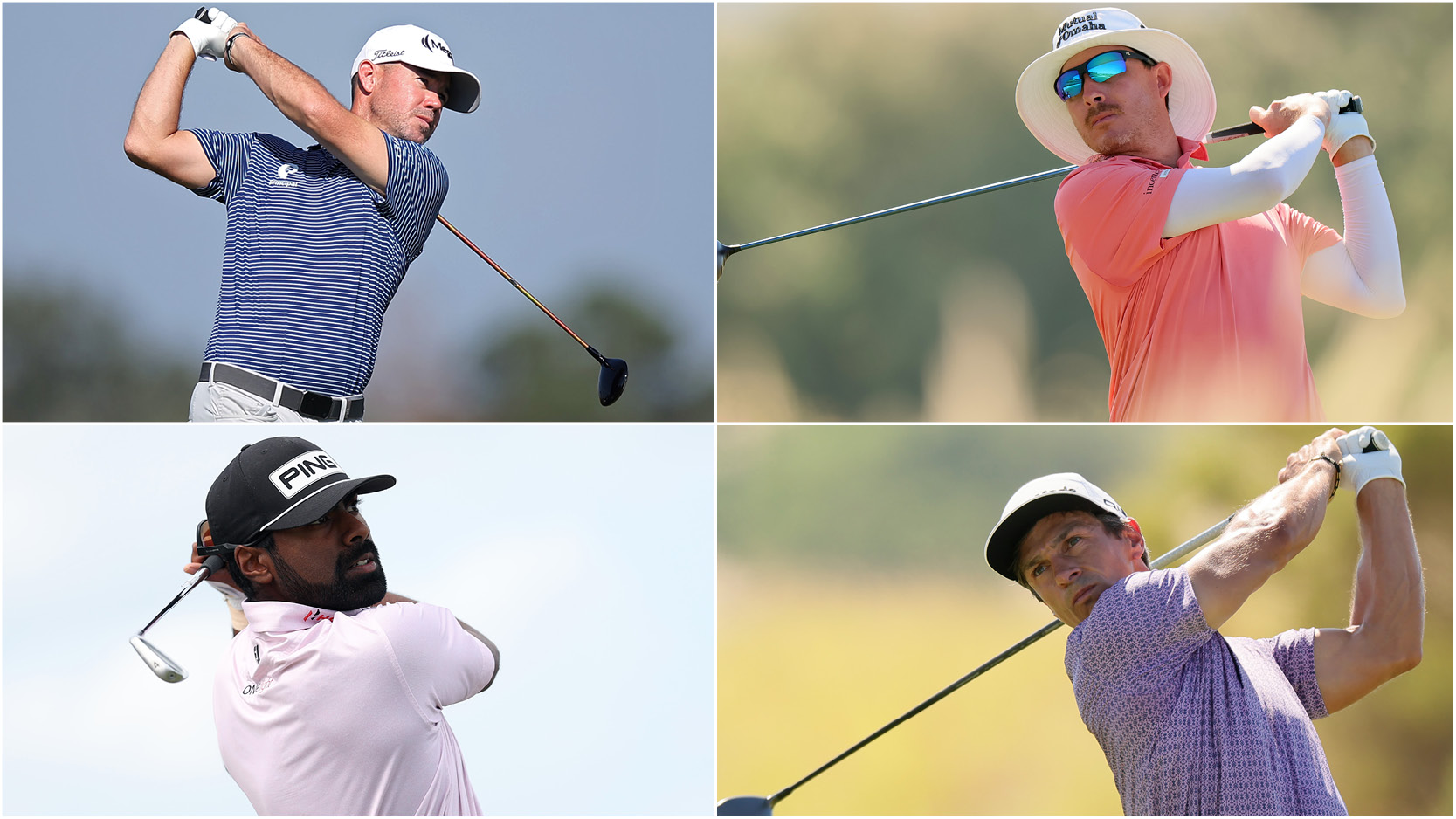 Brian Harman, Joel Dahmen, Sahith Theegala, Thorbjorn Olesen all hit tee shots