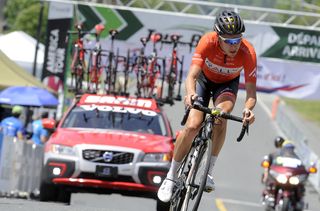 Britton solos to stage win as Beauce blows apart
