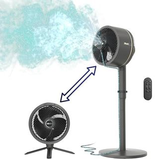 Shark Flexbreeze Fan - Indoor & Outdoor Oscillating Fan, Pedestal & Tabletop, Corded & Cordless Portable Fan With Outdoor Instacool Misting Attachment - Fa222