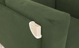 Detail of Camp chair in green by Philippe Malouin for SCP