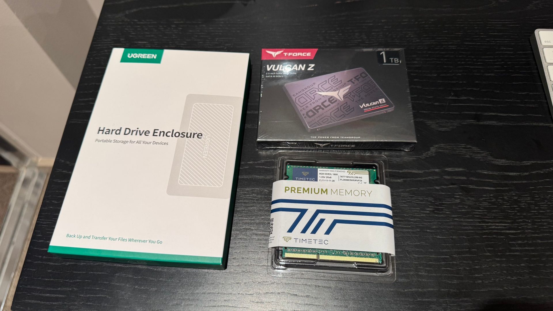 SSD y componentes RAM.