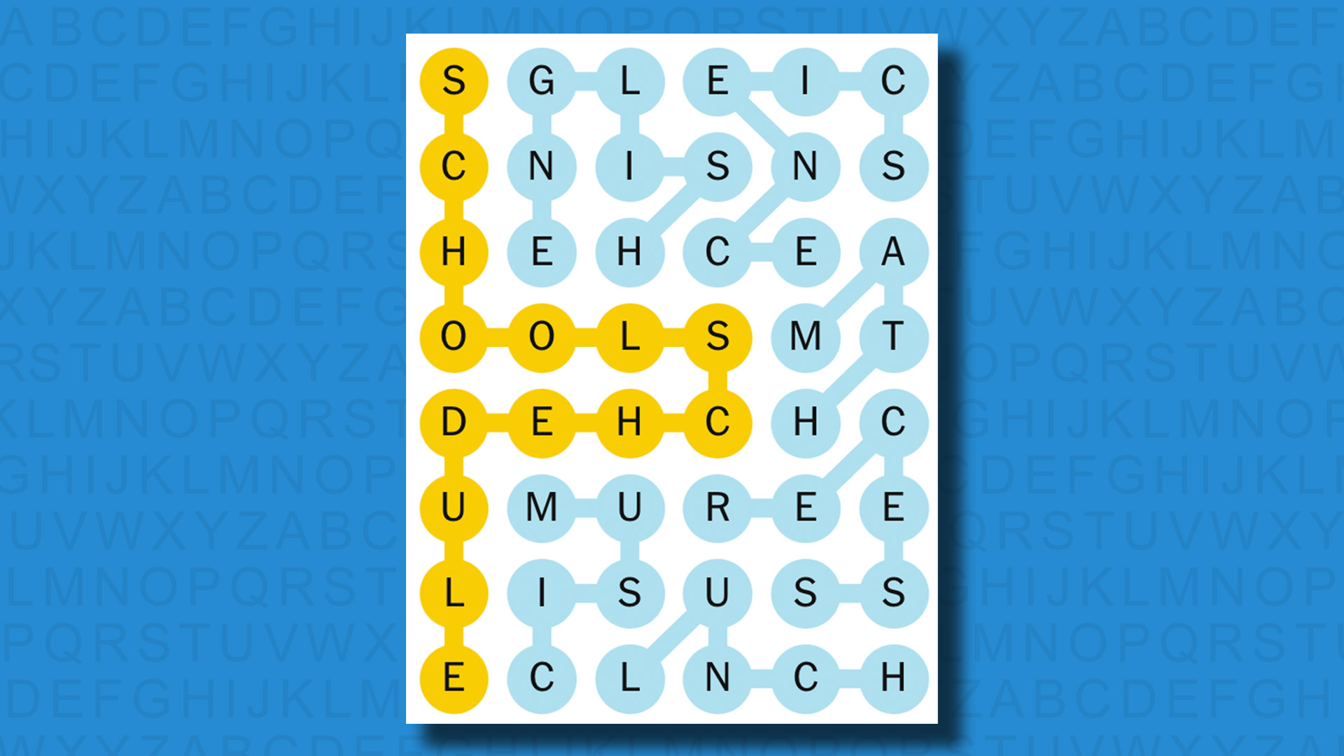 NYT Strands answers for game 556 on a blue background