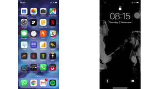 La interfaz general del iPhone X resulta familiar, y no gusta el nuevo icono de linterna en la pantalla de bloqueo