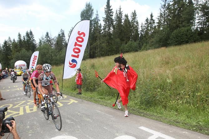 The breakaway during stage 6 at the Tour of Poland