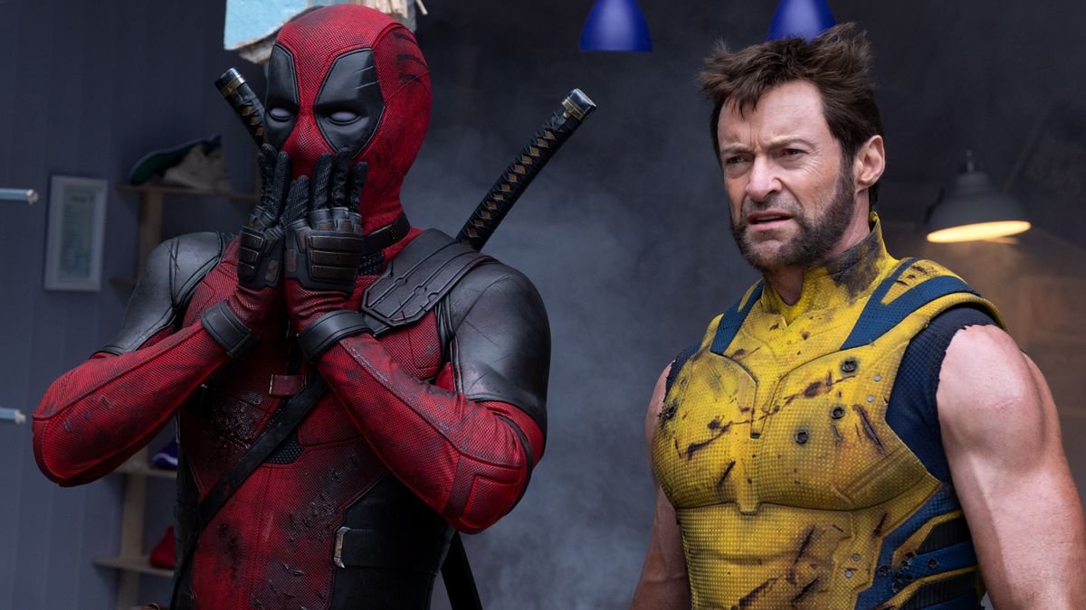 Ryan Reynolds as Deadpool and Hugh Jackman as Wolverine in Deadpool &amp; Wolverine (2024)