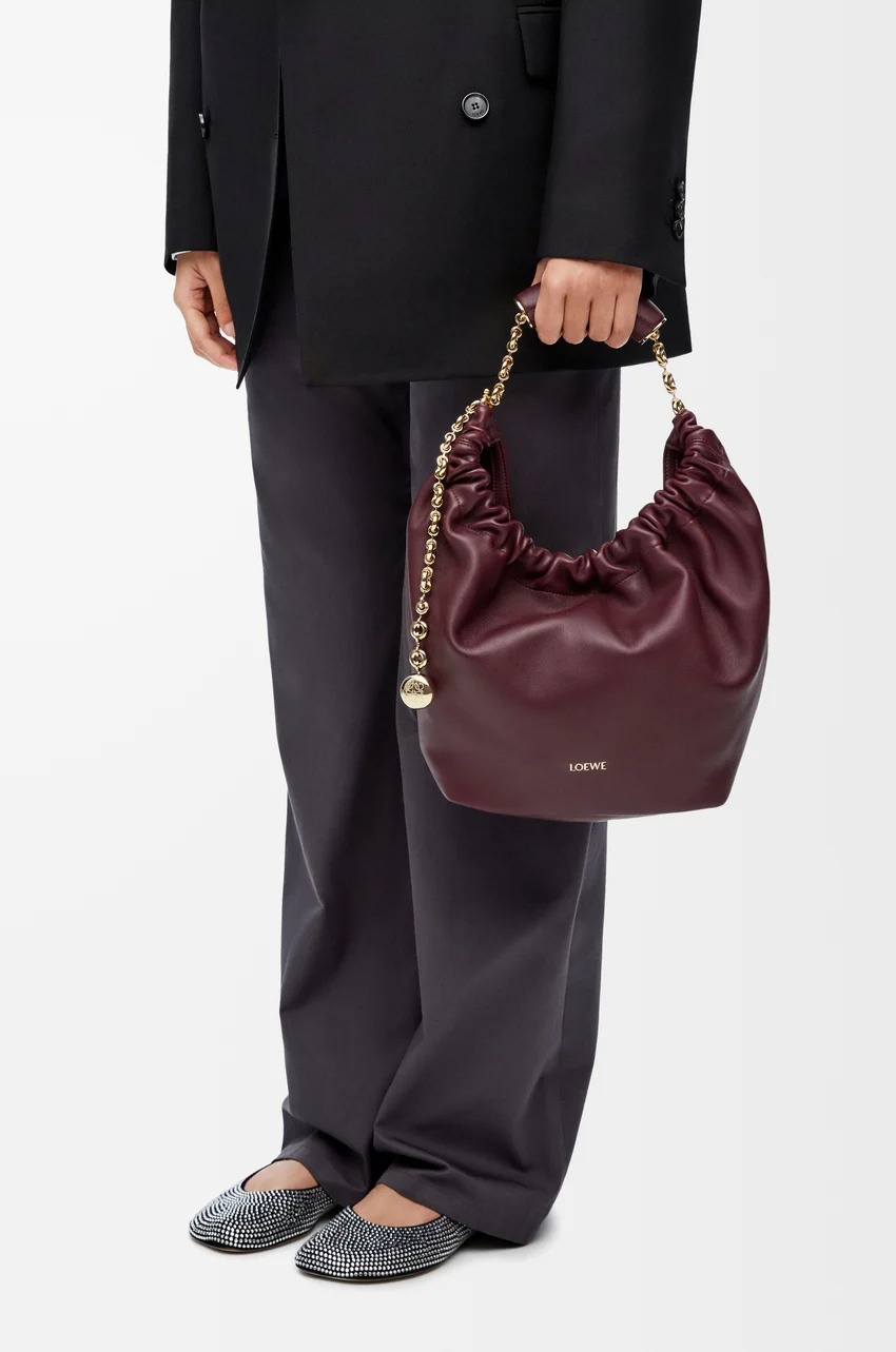 Loewe, Small Squeeze Bag in Mellow Nappa Lambskin