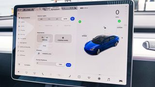 Tesla Model 3 infotainment controls