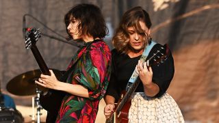 Carrie Brownstein and Corin Tucker strive to create a sound that’s “out-of-tune-adjacent” – and they use their opposing playing styles and “corrosive” pedals to channel tragedy and joy