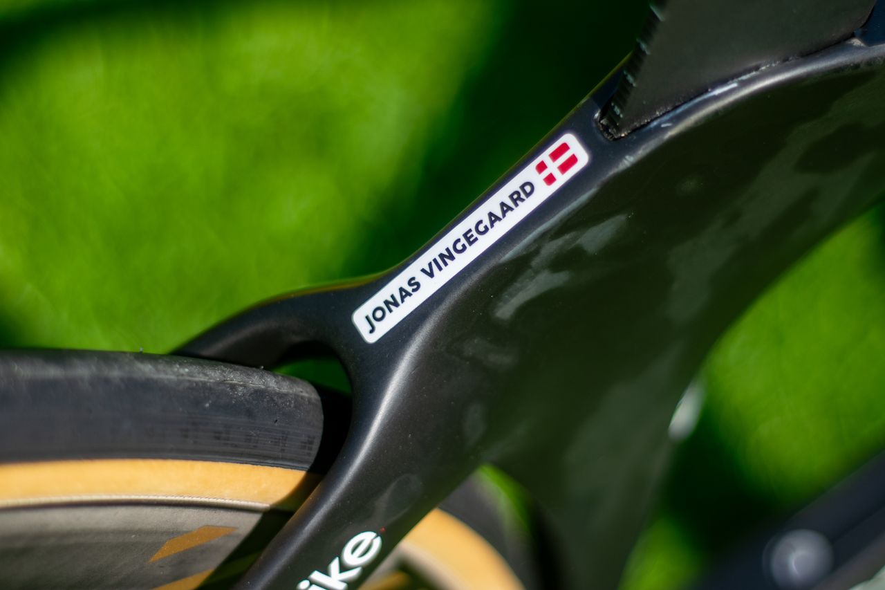Jonas Vingegaard's Tour de France Cervelo P5 time trial bike