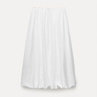 Zara white maxi skirt