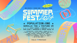The Summer Fest 2024 poster announcing updates for Gorilla Tag, Population One, and YouTube VR among others