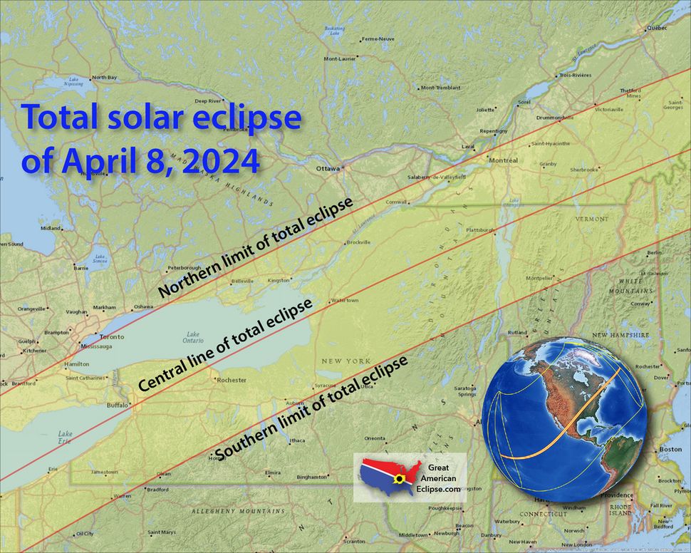 Total Solar Eclipse of 2024: Here Are Maps of the 'Path of Totality