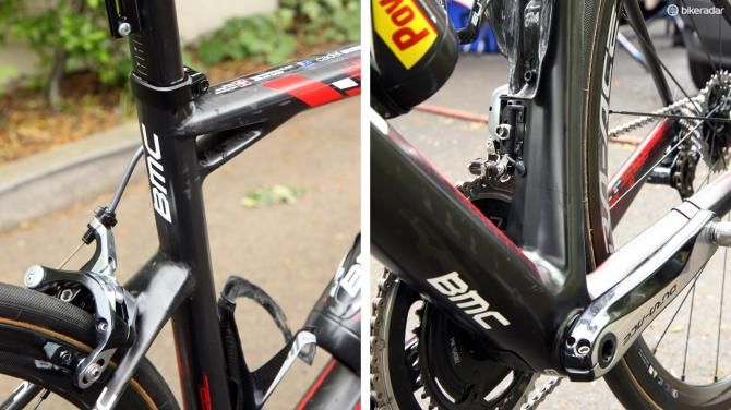 Even without the BMC logo, it'd be easy to identify this frame