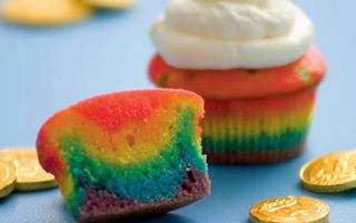 Rainbow cupcakes recipe