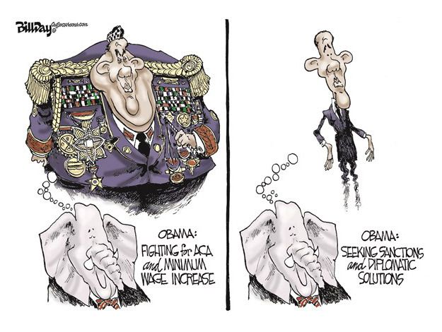 Obama cartoon Republicans Russia