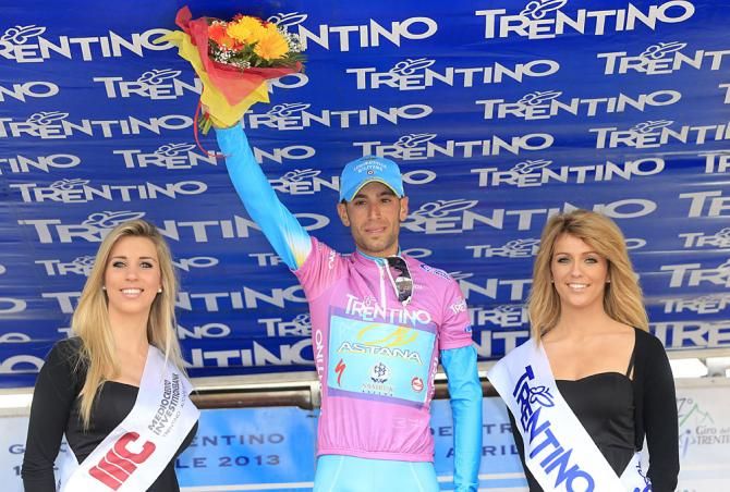 Vincenzo Nibali (Astana) on the podium
