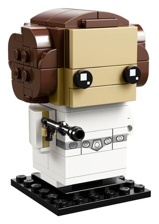 Princess Leia Organa as a Lego BrickHeadz. This set comes with 124 pieces and will be available Aug. 1, 2018.