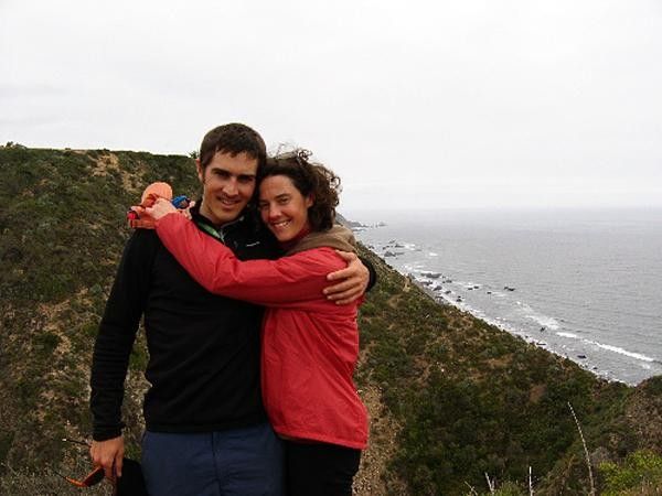 Mike &amp; Mary on the cliffs over Matanzas.