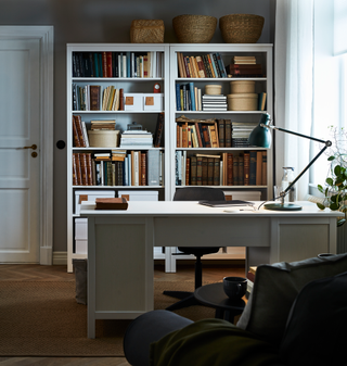 IKEA HEMNES bookcases and desk
