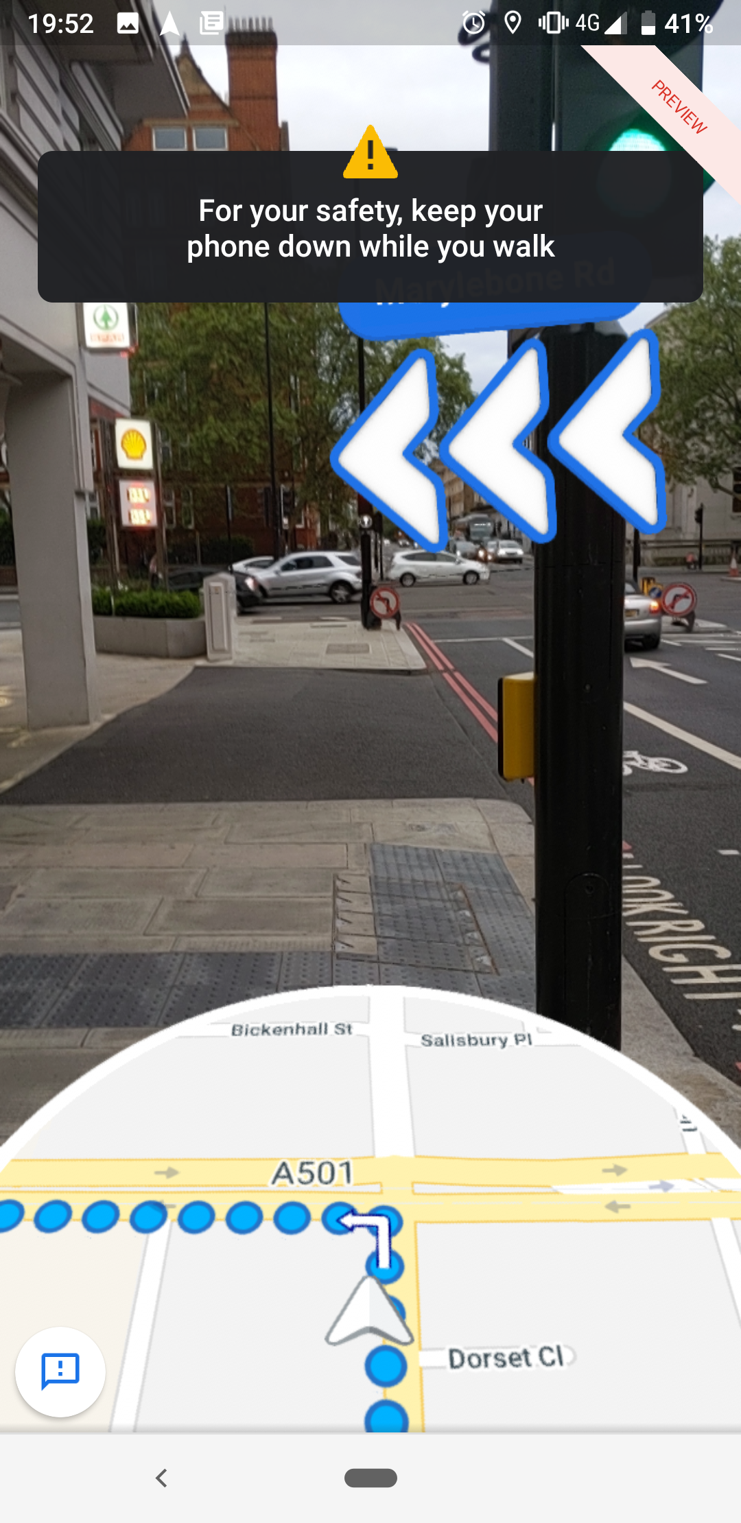Google Pixel 3a ar maps
