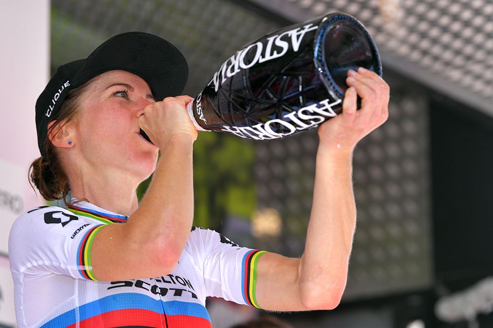 Annemiek van Vleuten (Mitchelton-Scott) wins the stage 6 time trial at the Giro Rosa and extends her overall lead