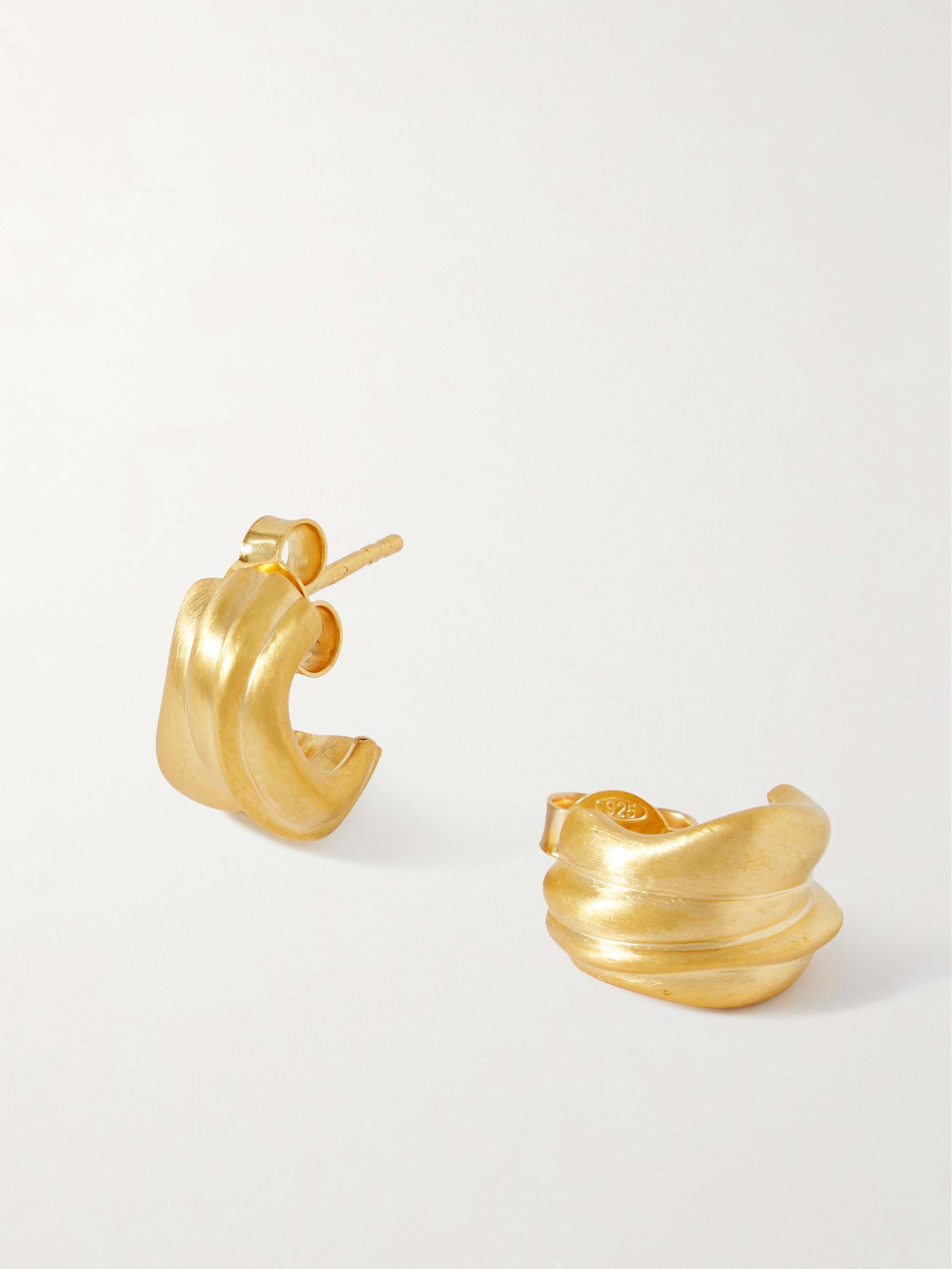 Recycled Gold Vermeil Hoop Earrings