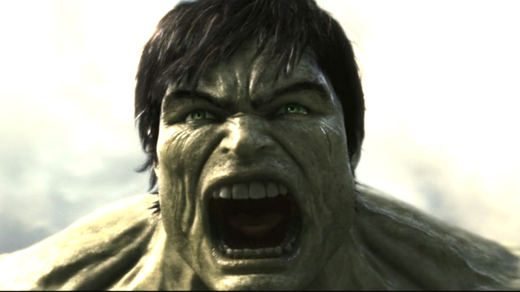 The Hulk roars in The Incredible Hulk.