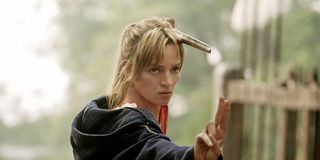 Uma Thurman training scene in Kill Bill