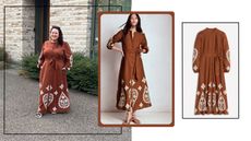 Rivkie Baum and a /model wearing a Boden dress