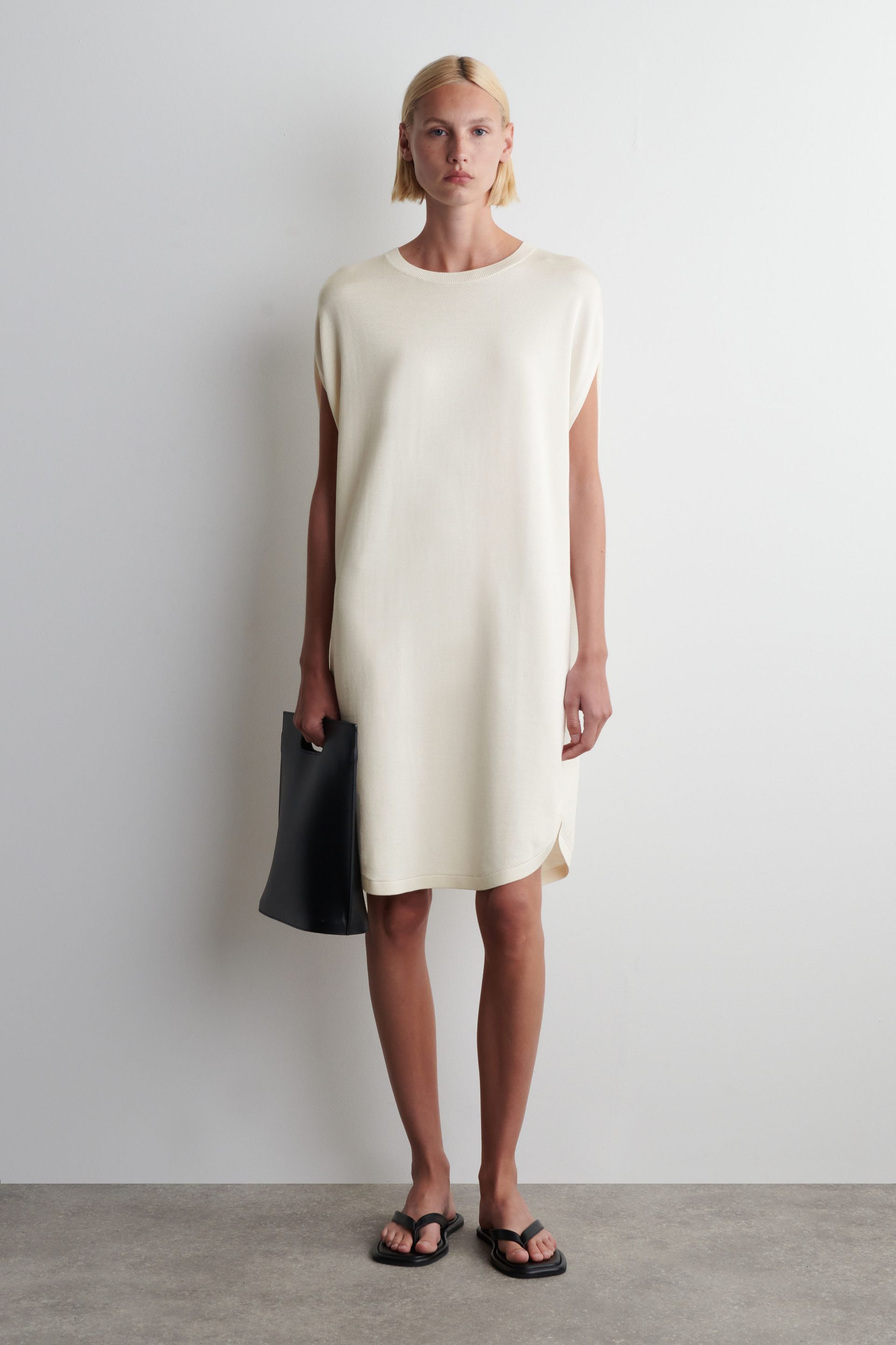 Circle-Cut Knit Dress