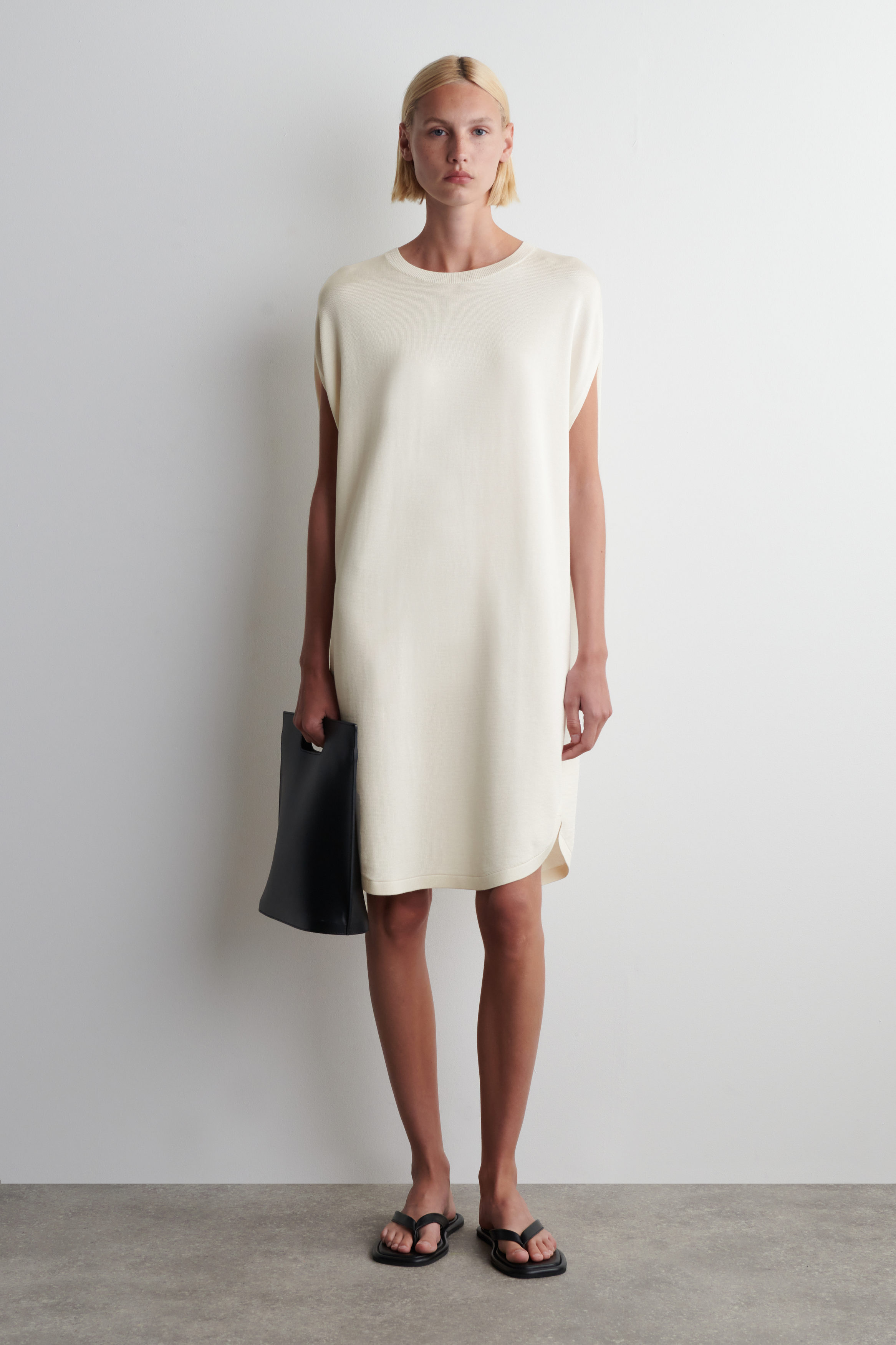 Circle-Cut Knit Dress