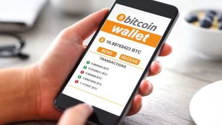 Mobile phone bitcoin wallet