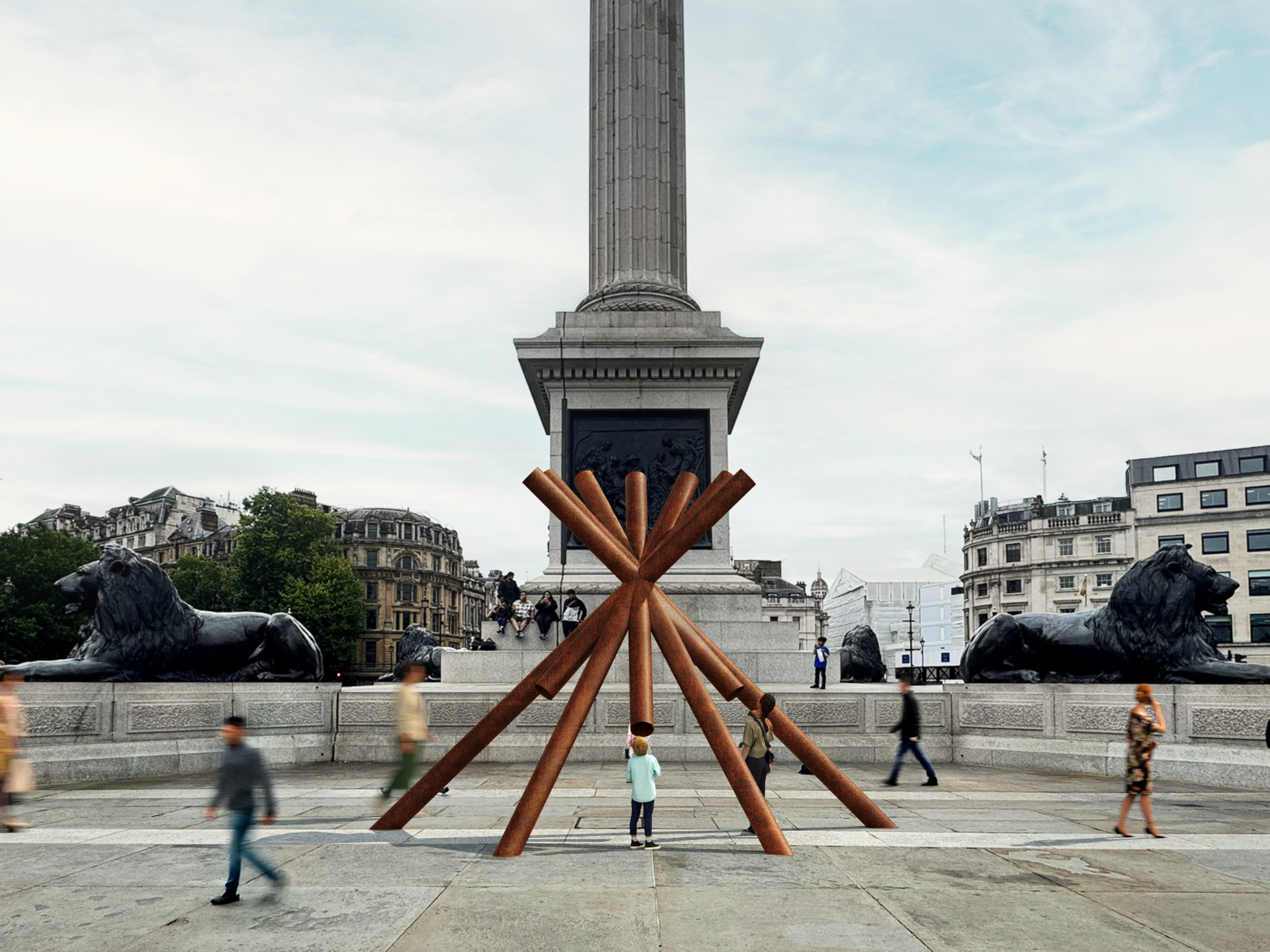 Installation in Trafalgar square