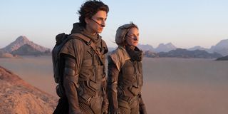 Timothee Chalamet and Rebecca Ferguson in Dune