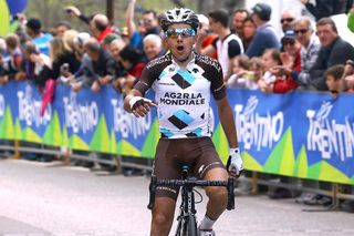 Domenico Pozzovivo (AG2R - La Mondiale) wins on the final climb to Fierozzo Val Dei Mocheni
