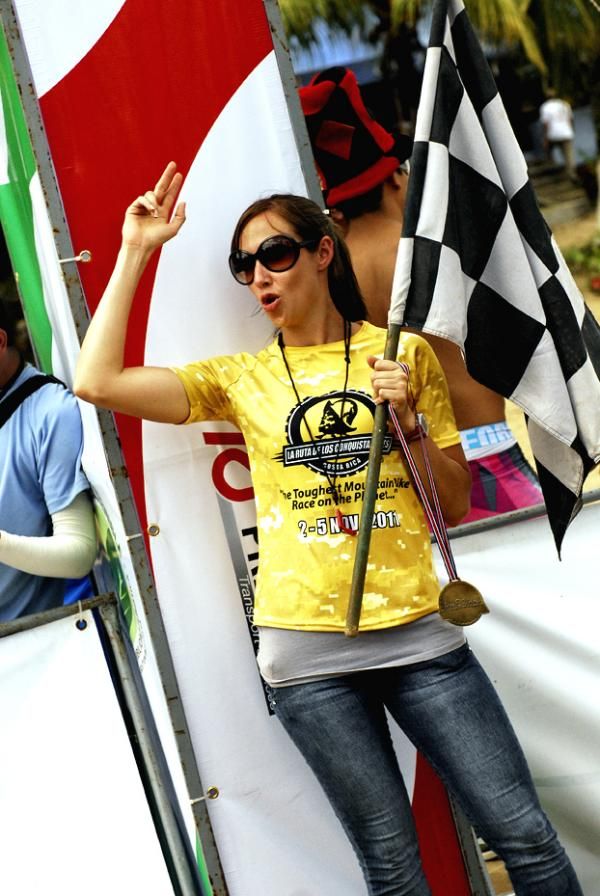 Each finisher received a medal.