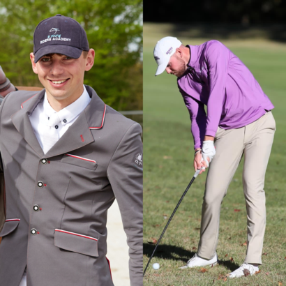 Showjumper Joe Stockdale and golfer Mark Stockdale