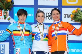 Sanne Cant, Pauline Ferrand-Prevot and Marianne Vos, World Cyclo-Cross Championships - Elite Women