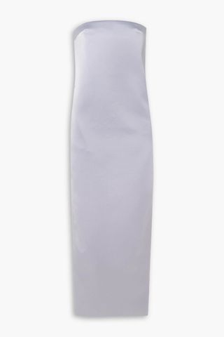 Blaise Strapless Duchesse-Satin Maxi Dress