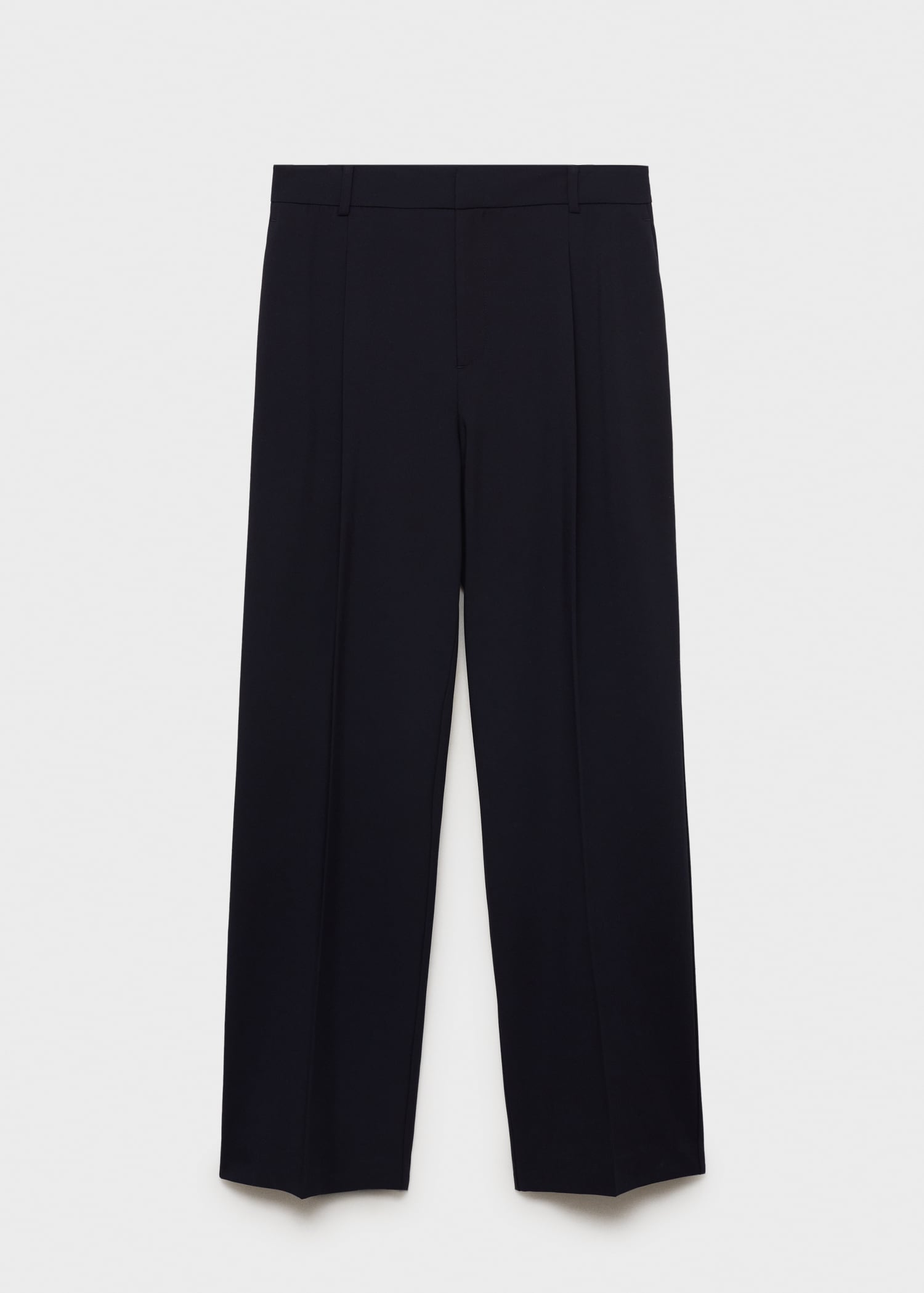 Mango, Straight-Fit Pleated Trousers