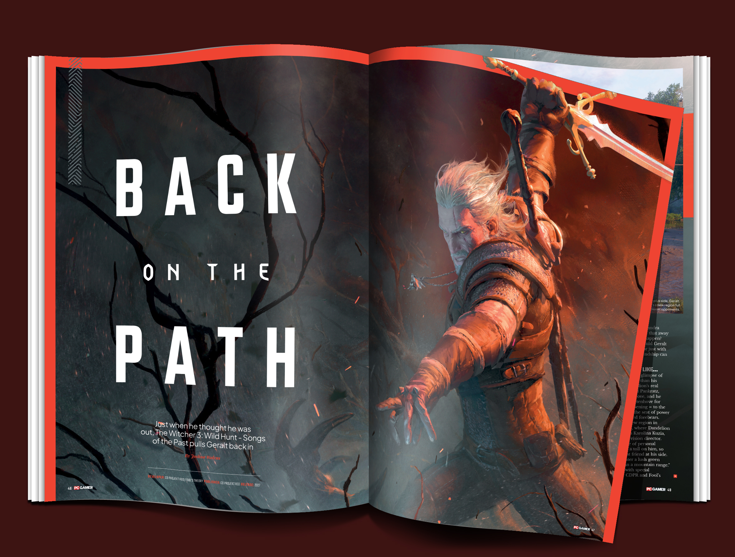 The Witcher 3: Wild Hunt – Songs of the Past issue of PC Gamer magazine