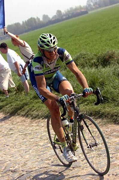 Pozzato (Liquigas) was unlucky in the race