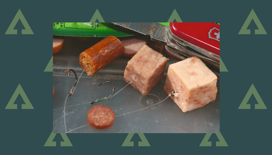 How to hook meat baits from luncheon meat to salami sausage Advnture
