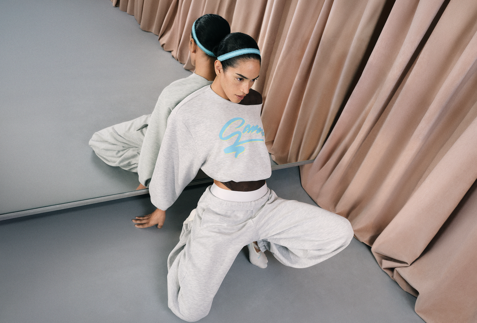 campaign photos for Lululemon's Fall 2026 collaboration with Ganni