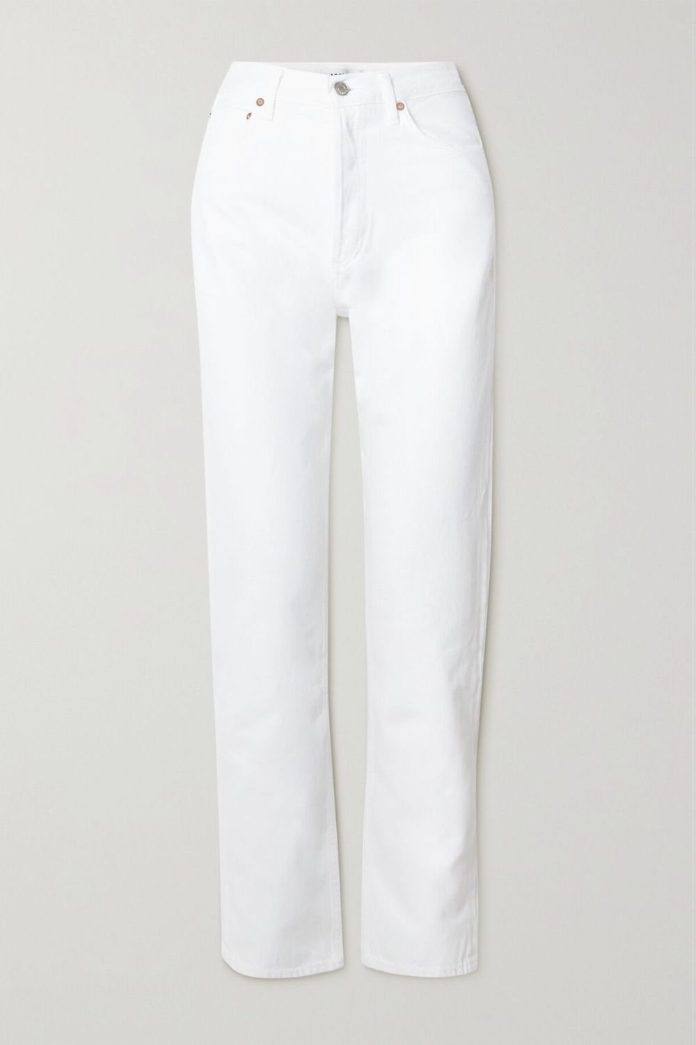 agolde 90s pinch high waist white jeans