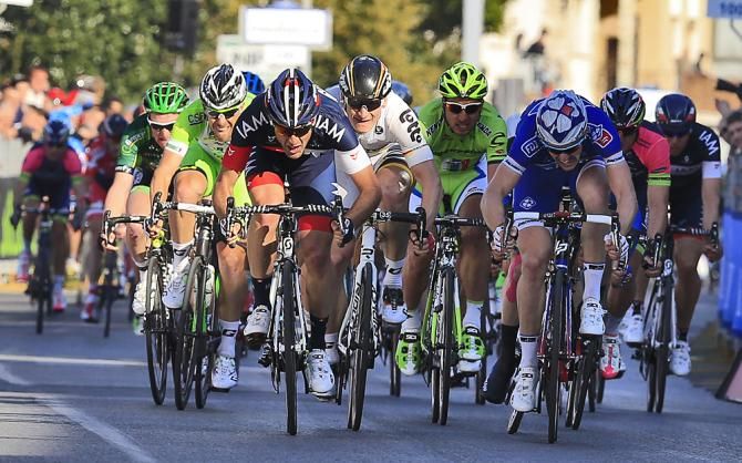 The sprint finish on stage 2